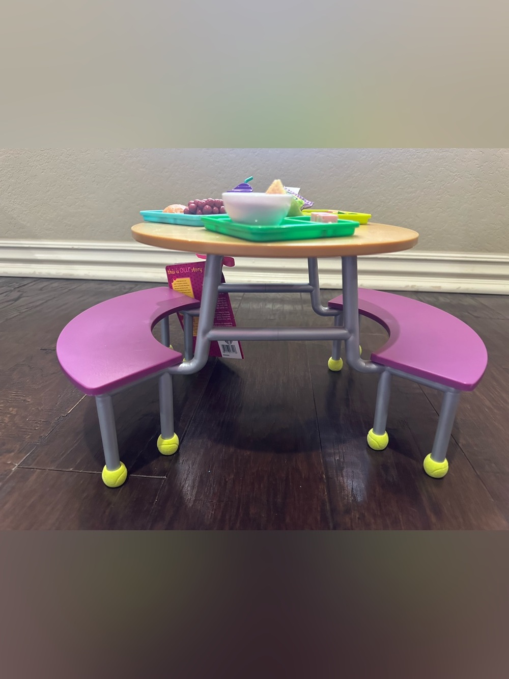 Our Generation Cafeteria Table Set 18” dolls - Picture 3 of 3